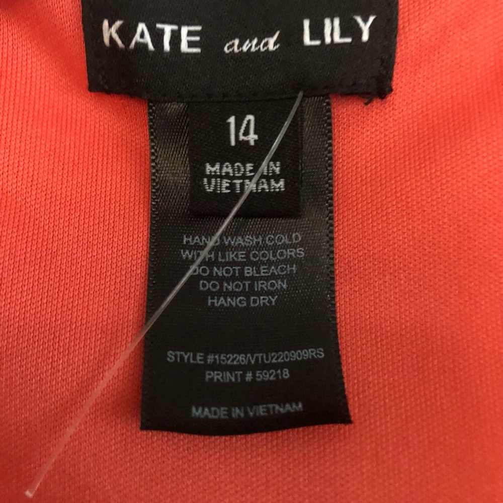 NEW Kate & Lily Red Floral Long Sleeve Maxi Dress - Picture 4 of 6